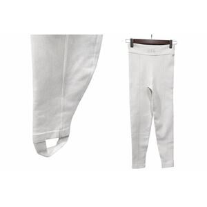 RTA Ciena Stirrup Leggings Small Cream High Rise Designer NWT Minimalist luxury